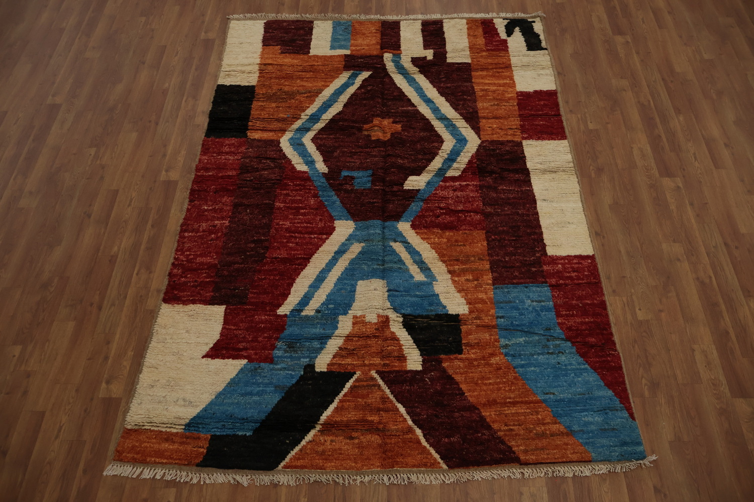 Artistic Abstract Moroccan Area Rug 6x8 to Elevate Your Space
