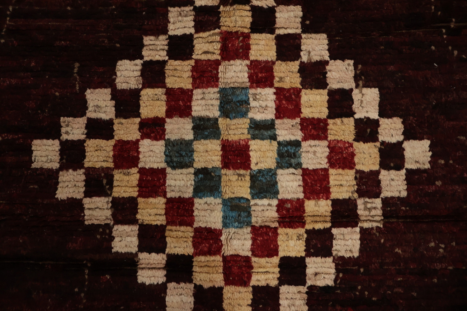 Checkered Moroccan Oriental Area Rug 7x10