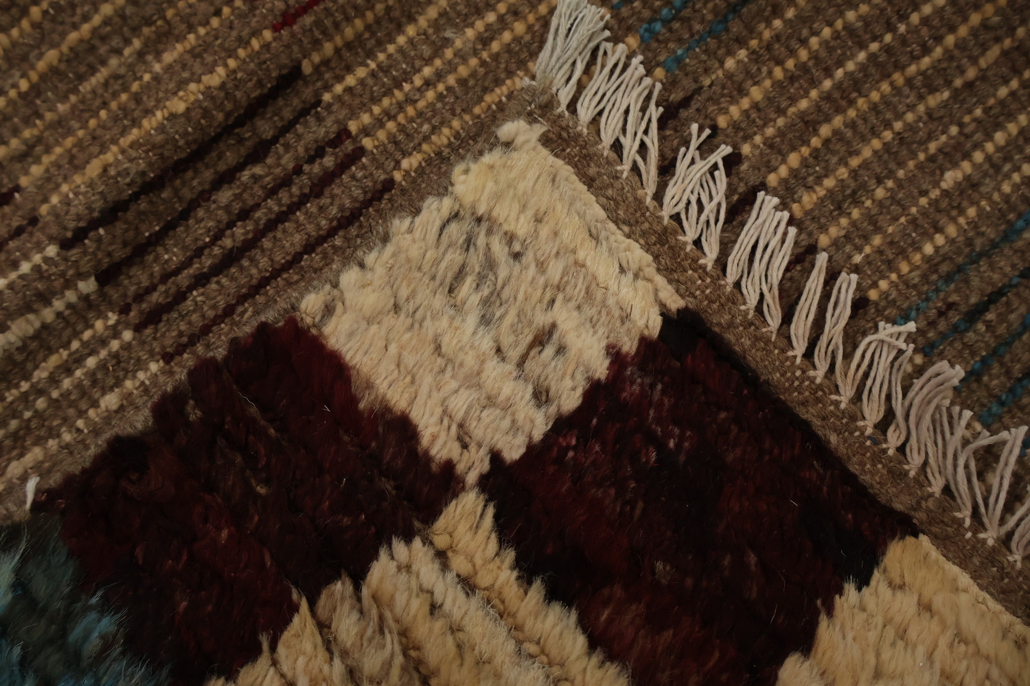 Checkered Moroccan Oriental Area Rug 7x10