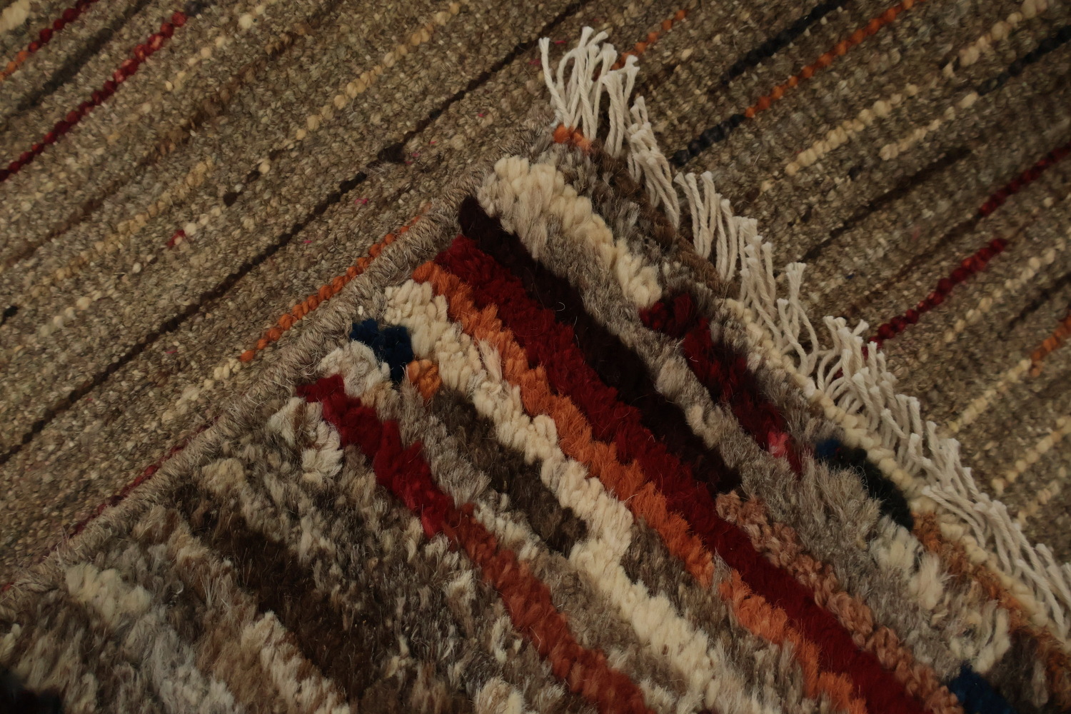 Rustic Elegance Warm Tones Moroccan Oriental Area Rug 7x10