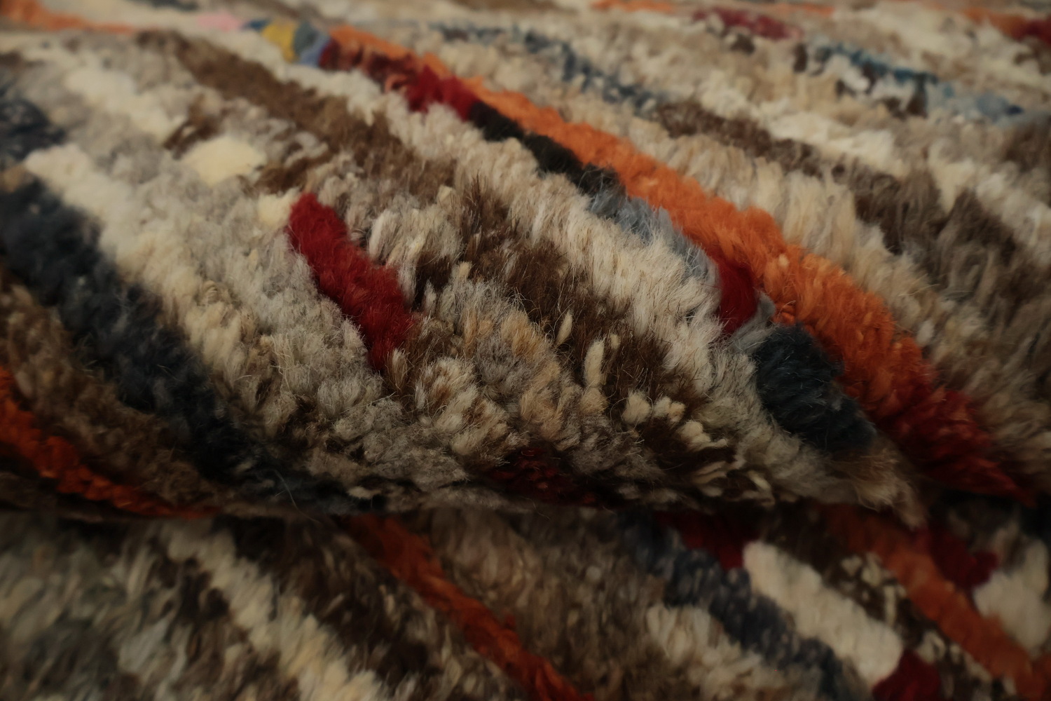 Rustic Elegance Warm Tones Moroccan Oriental Area Rug 7x10