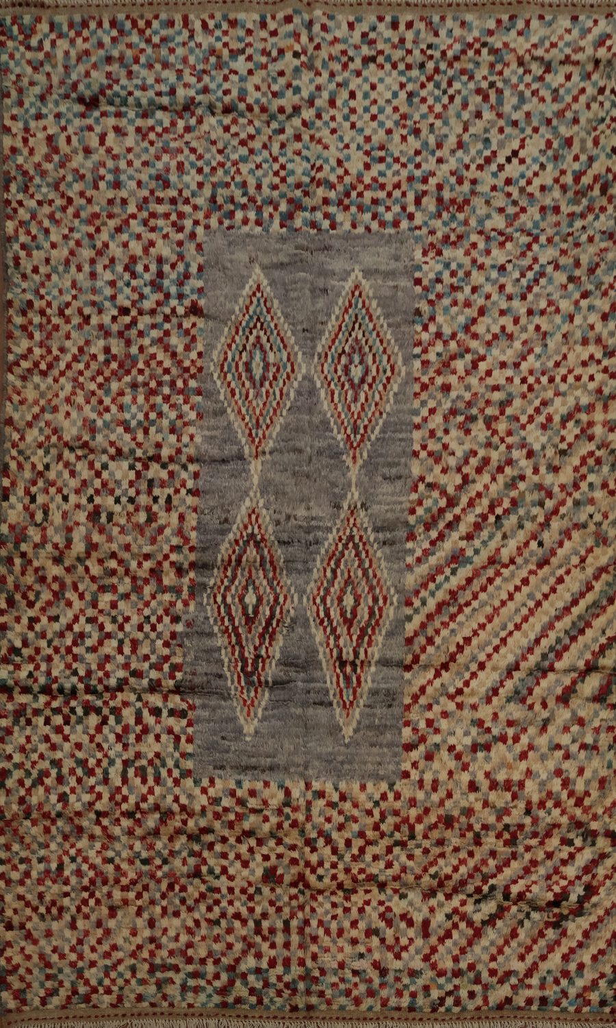 Vibrant Moroccan Area Rug 6x9 with Eye-Catching Design
