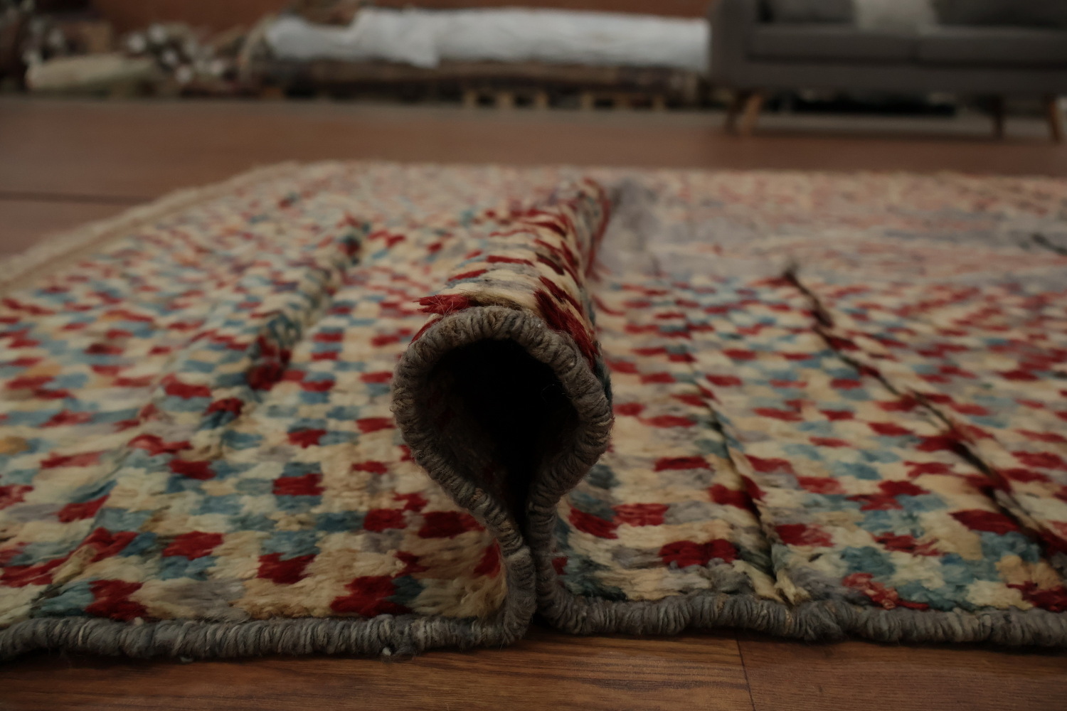 Vibrant Moroccan Area Rug 6x9 with Eye-Catching Design