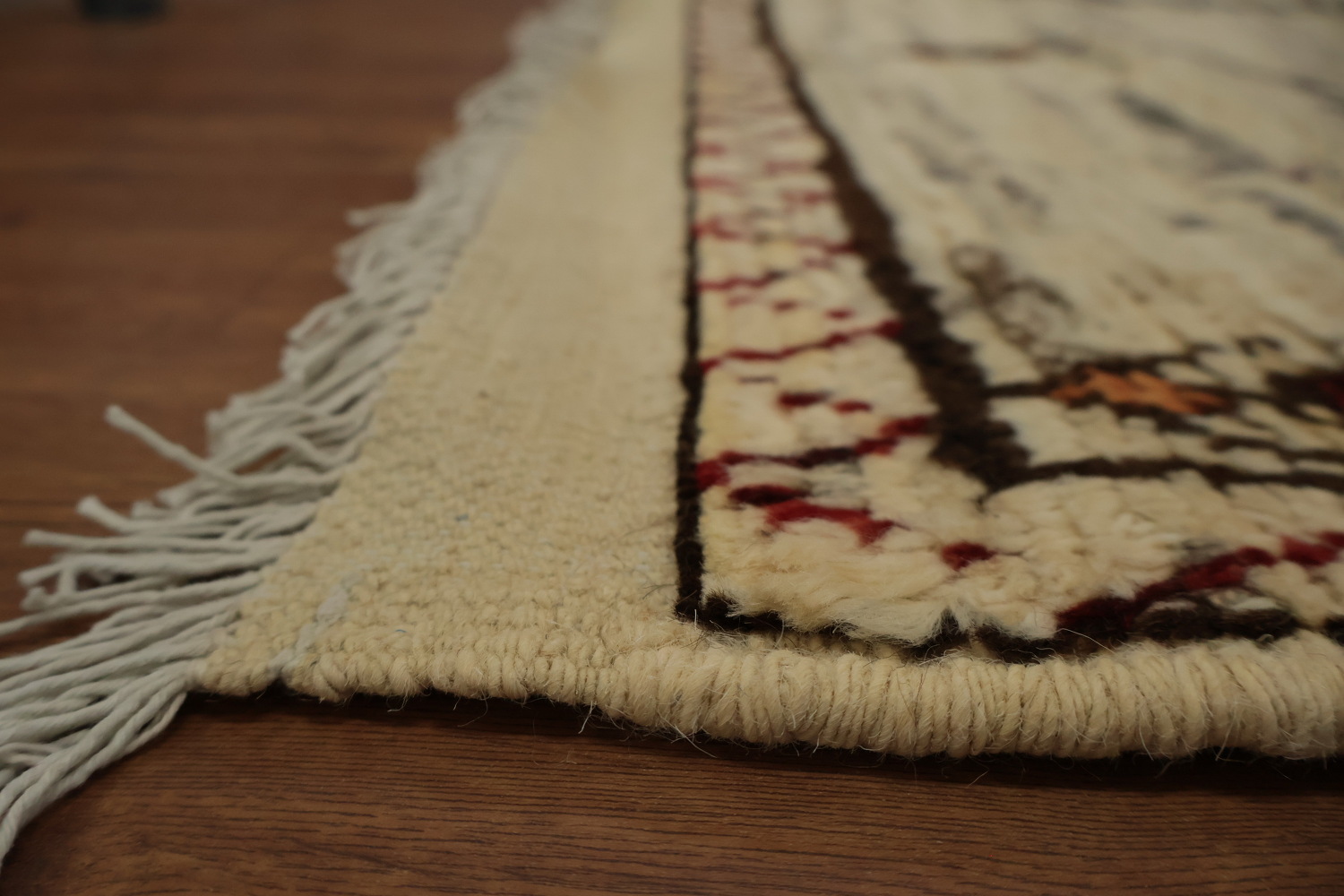 Earthy Elegance Moroccan Area Rug 7x10 with Geometric Patterns
