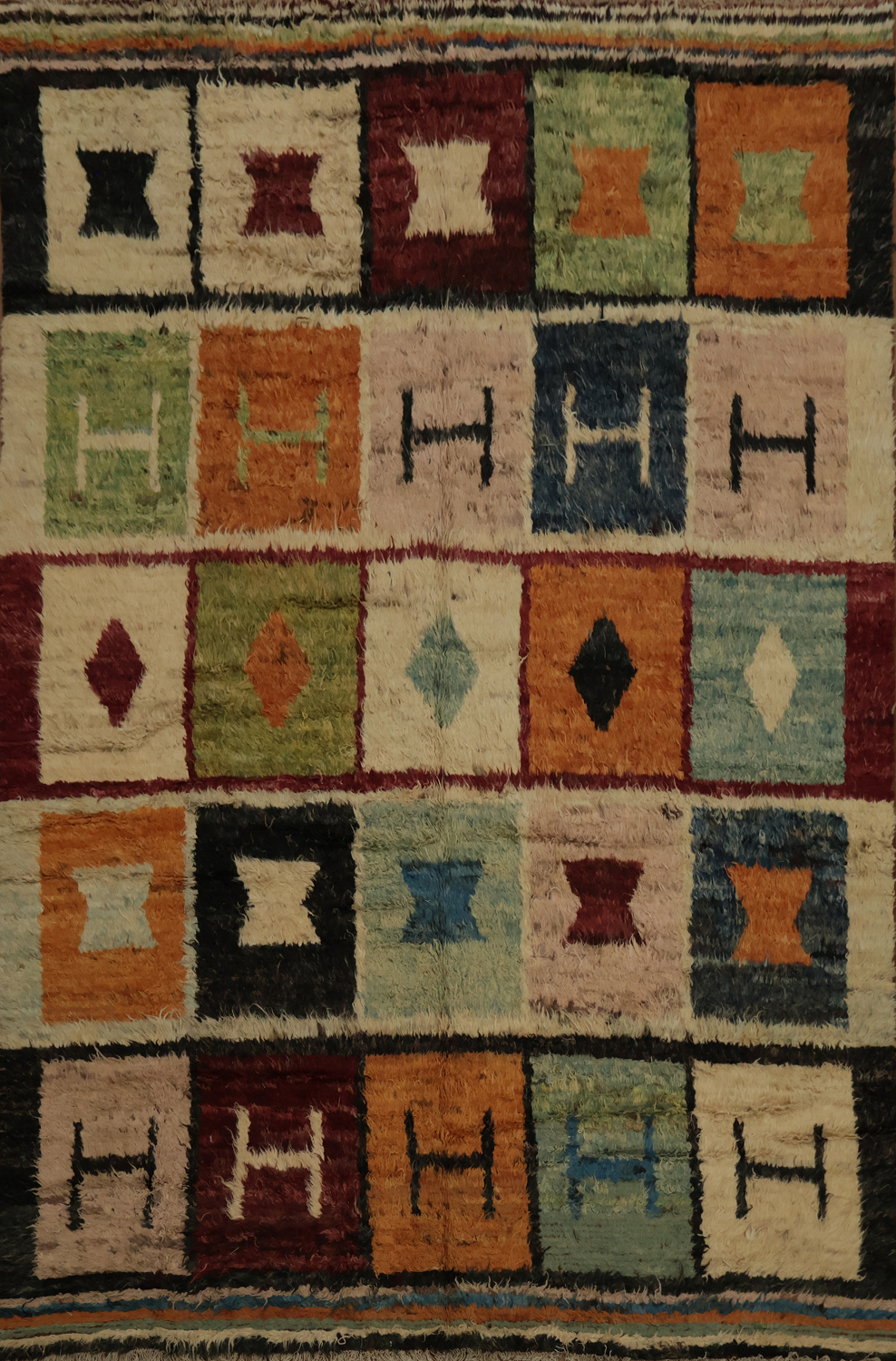 Artisanal Wool Moroccan Area Rug 9x12 to Brighten Your Space