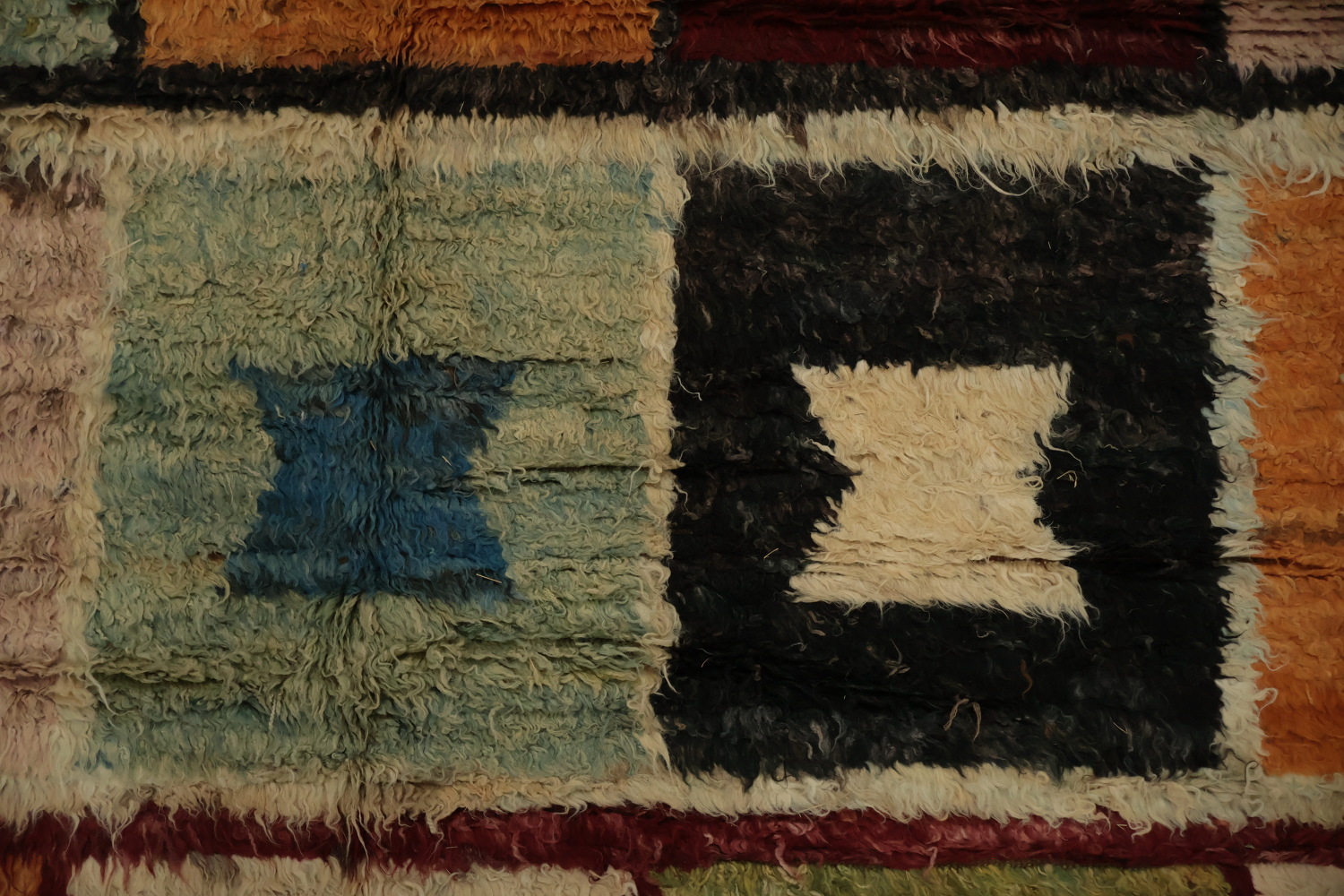 Artisanal Wool Moroccan Area Rug 9x12 to Brighten Your Space