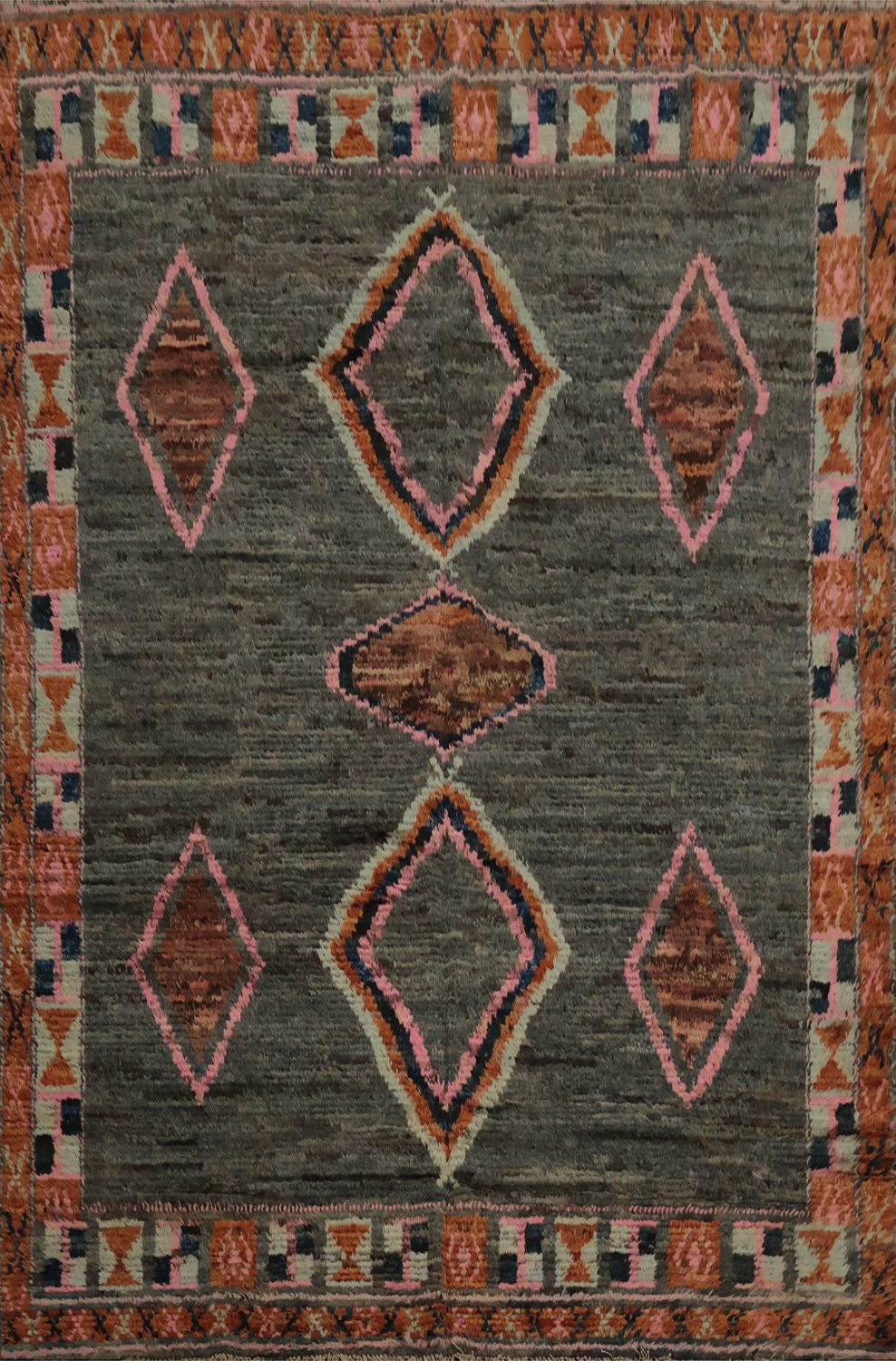 Eclectic Moroccan Area Rug 7x10 with Rich Colors and Tribal Influences