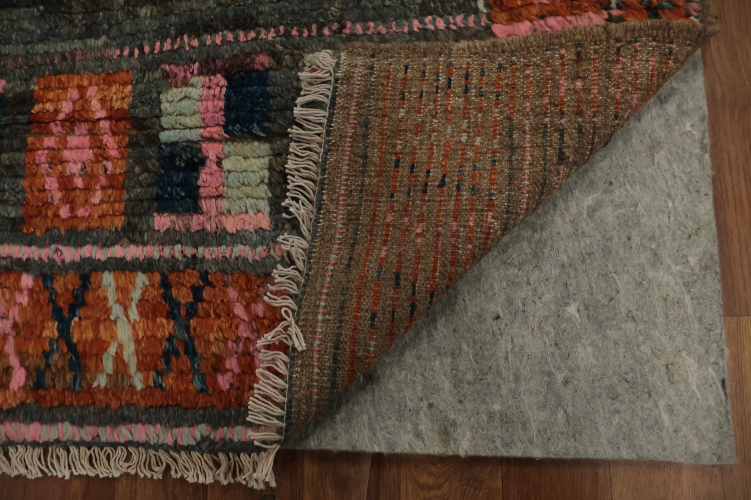 Eclectic Moroccan Area Rug 7x10 with Rich Colors and Tribal Influences