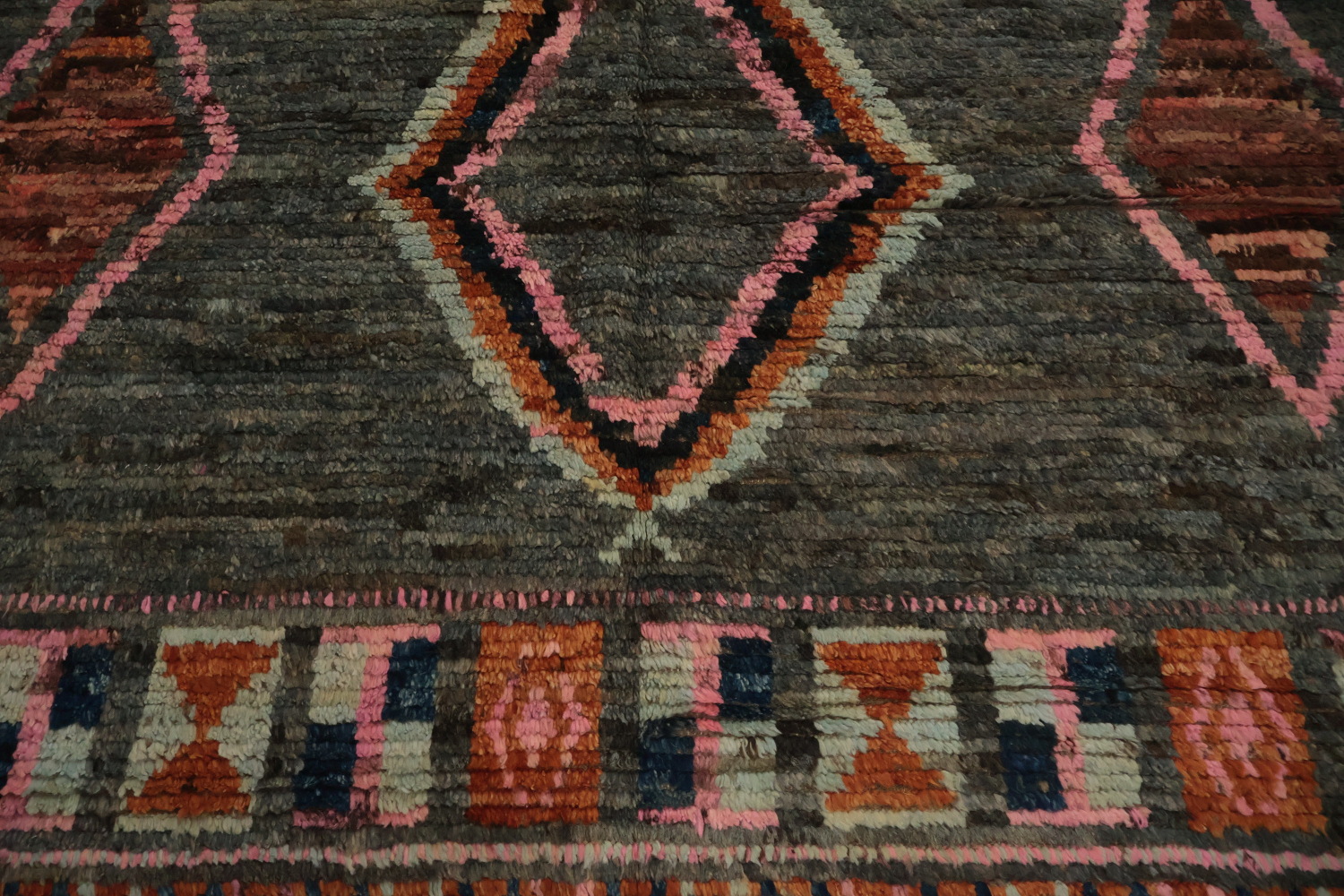 Eclectic Moroccan Area Rug 7x10 with Rich Colors and Tribal Influences