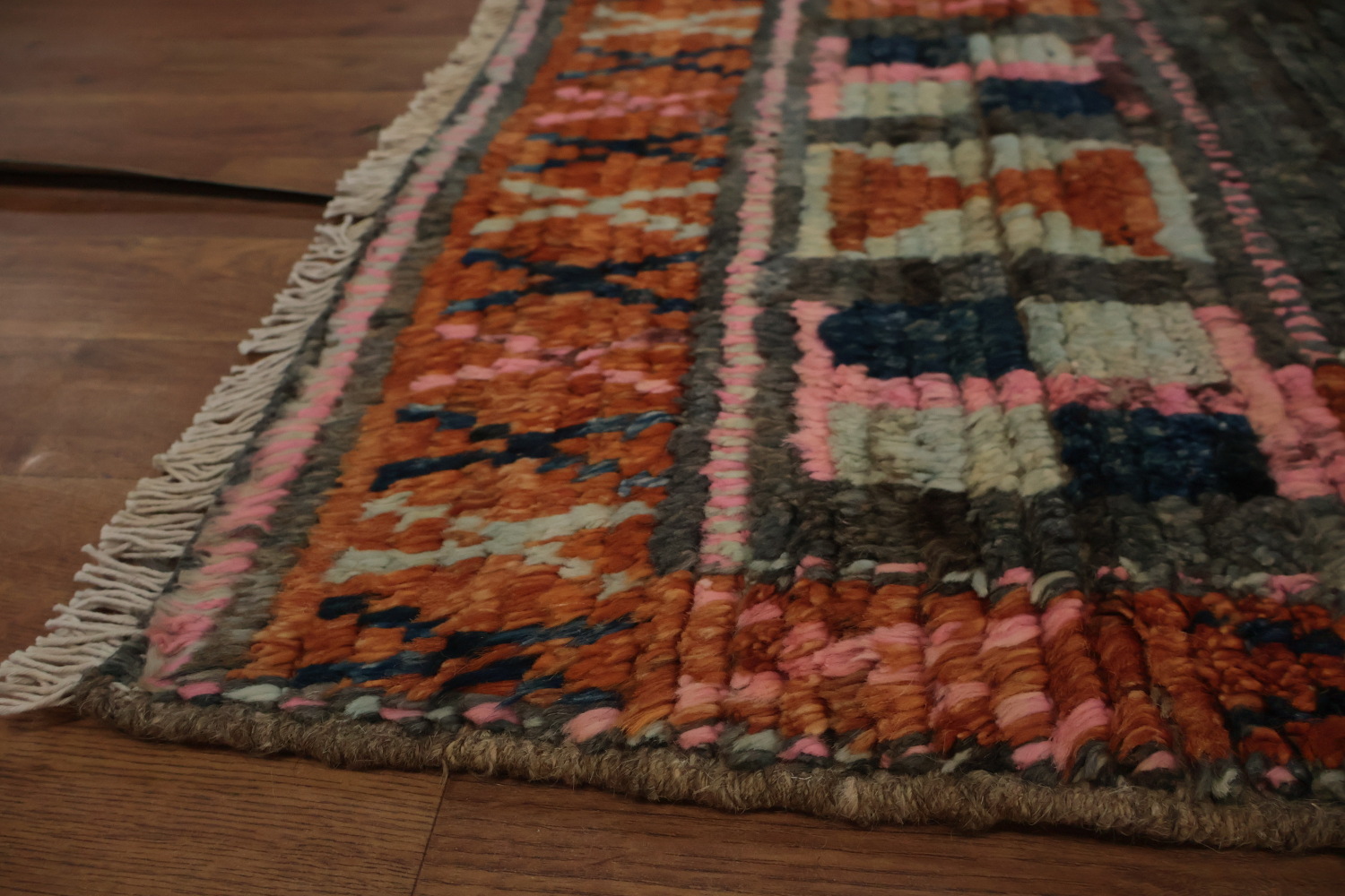 Eclectic Moroccan Area Rug 7x10 with Rich Colors and Tribal Influences