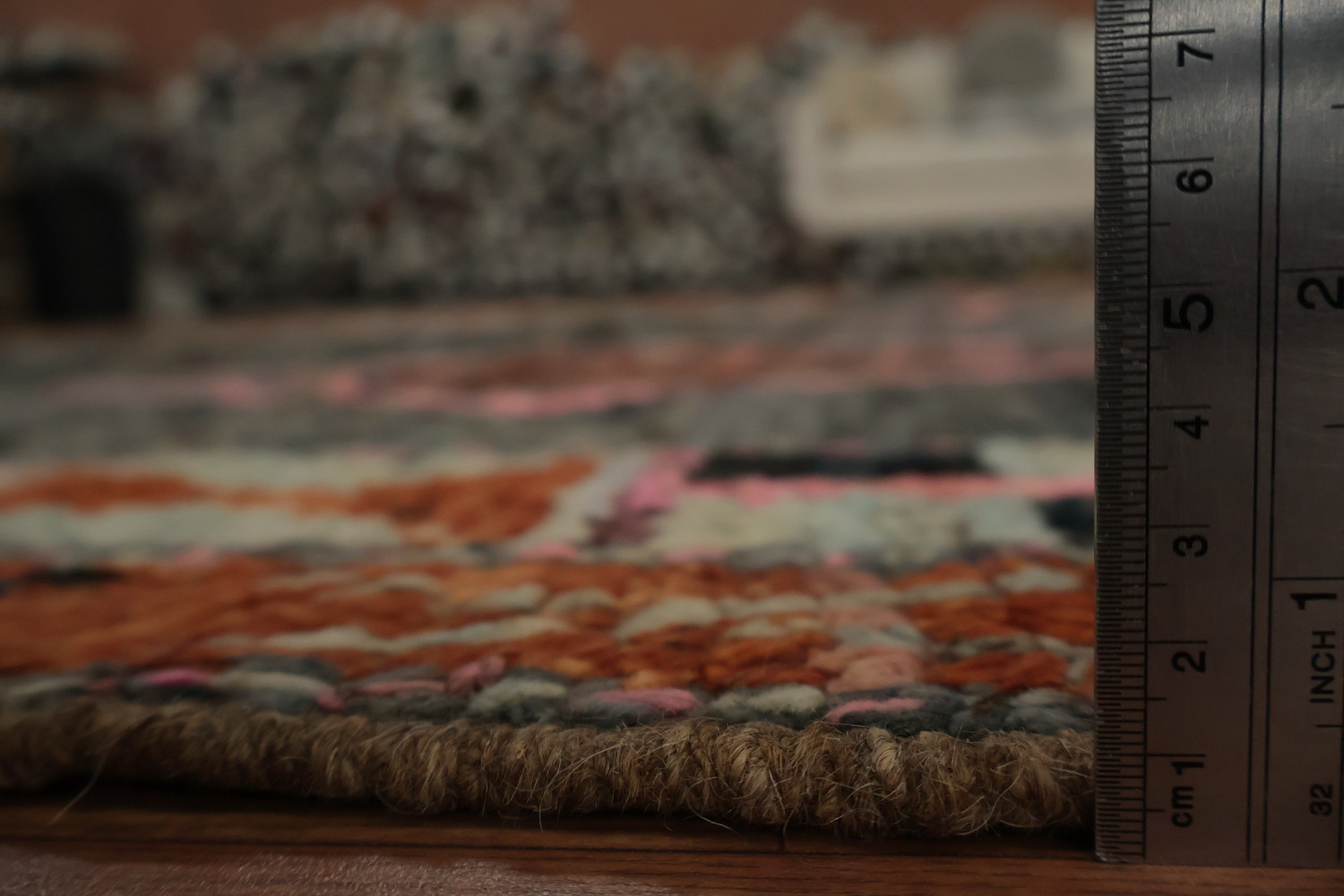 Eclectic Moroccan Area Rug 7x10 with Rich Colors and Tribal Influences