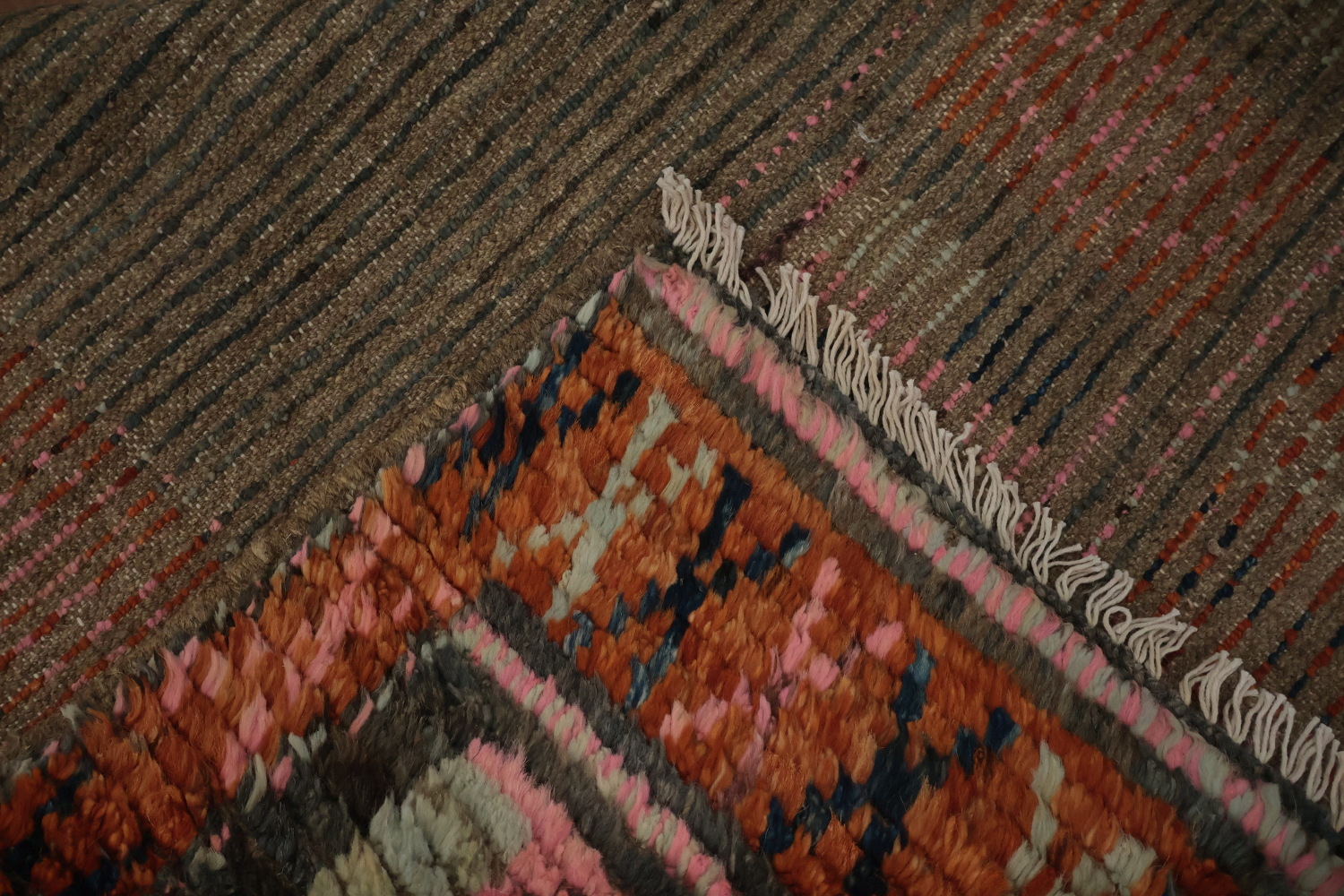 Eclectic Moroccan Area Rug 7x10 with Rich Colors and Tribal Influences