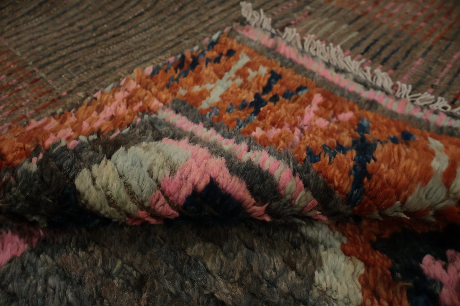Eclectic Moroccan Area Rug 7x10 with Rich Colors and Tribal Influences