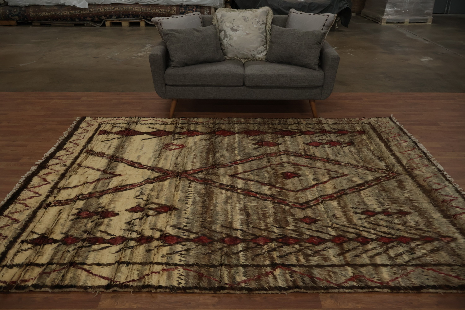 Tribal Wool Moroccan Area Rug 7x10