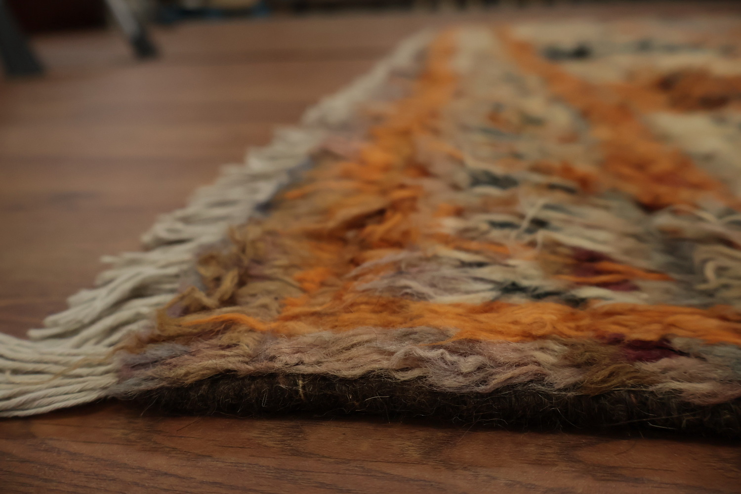 Bohemian Moroccan Berber Area Rug 6x10 with Geometric Centerpiece