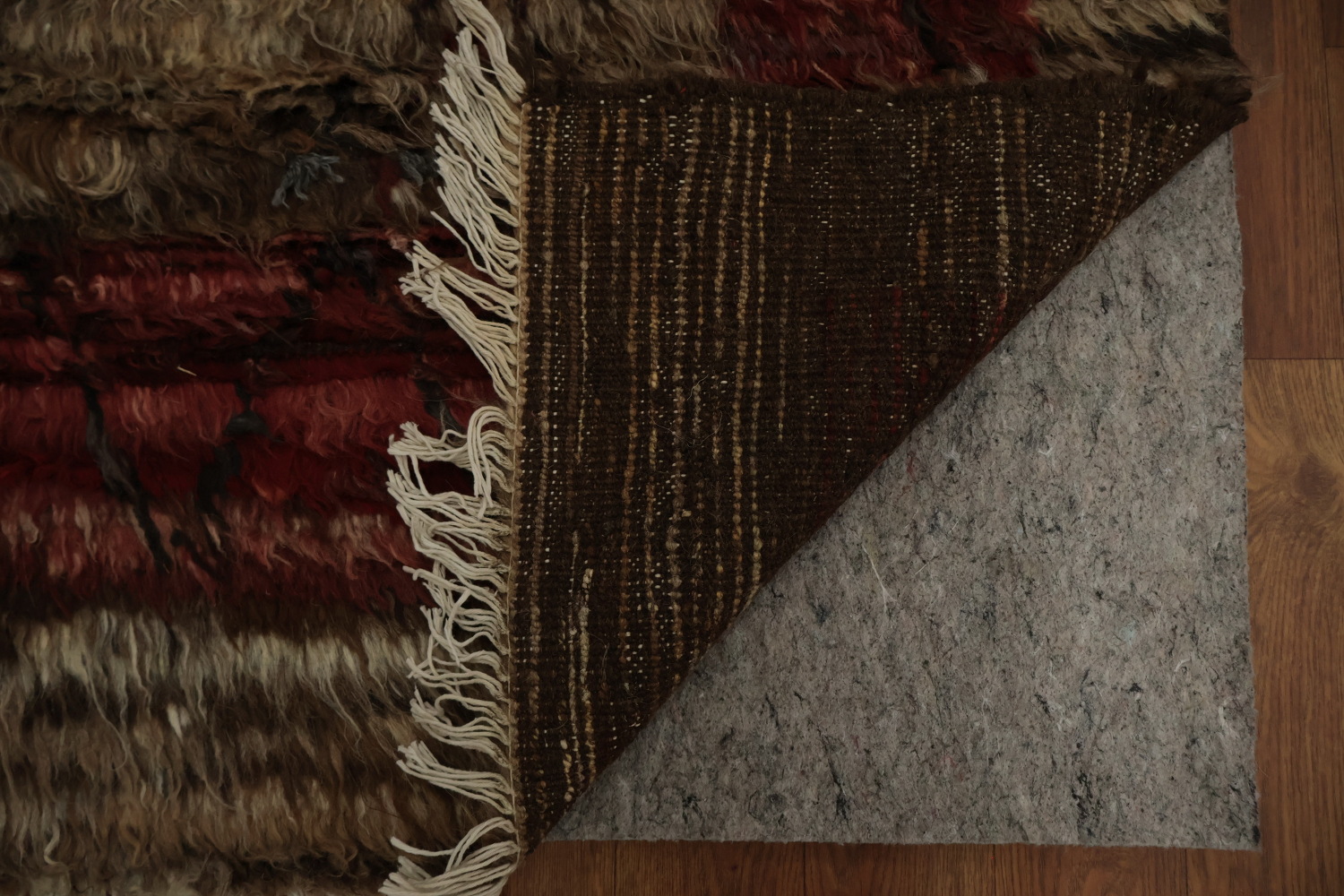 Earth-Toned Berber Moroccan Area Rug 8x10 with Classic Rustic Elements