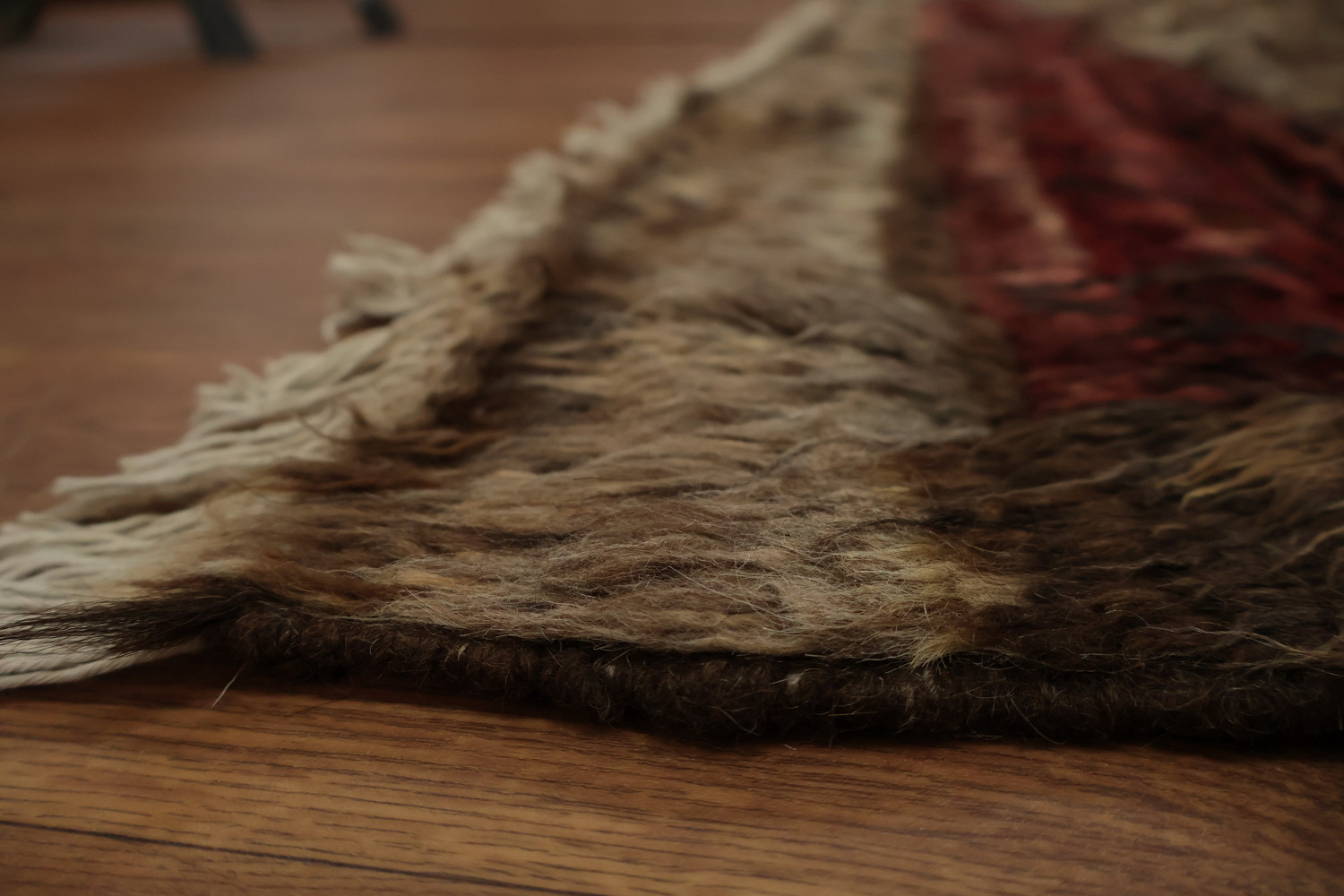Earth-Toned Berber Moroccan Area Rug 8x10 with Classic Rustic Elements