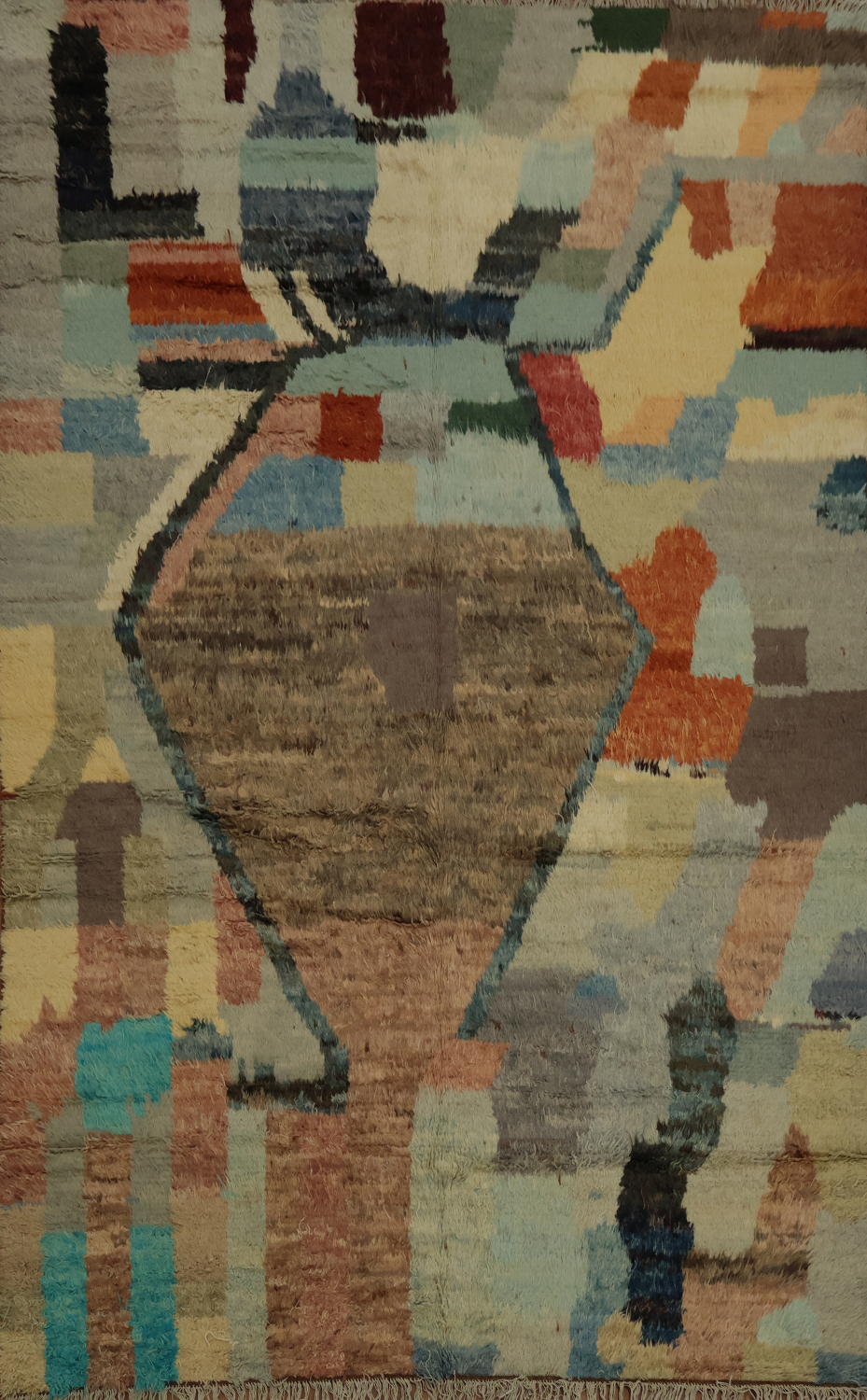 Modern Flair Multicolored Abstract Moroccan Area Rug 7x10