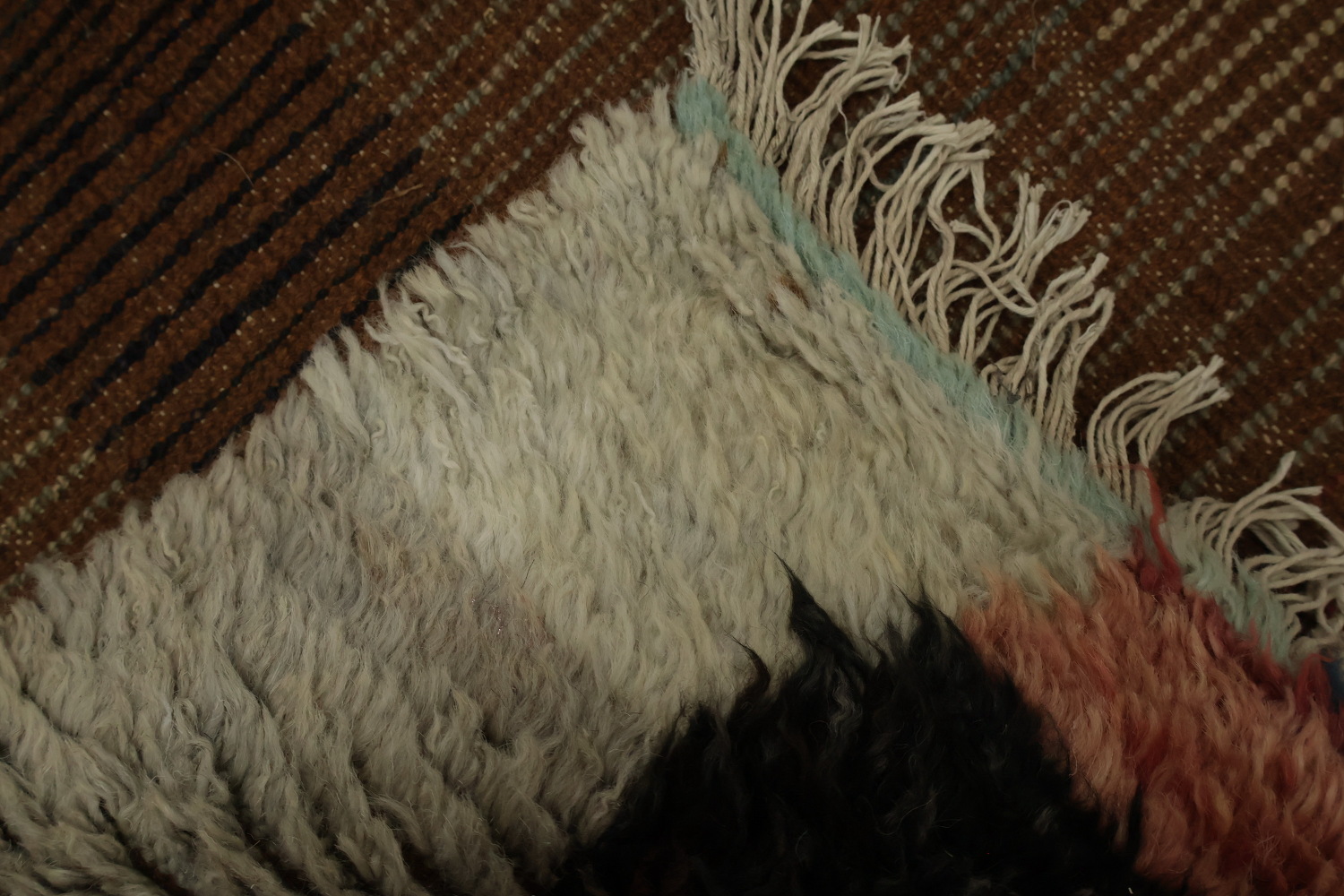 Modern Flair Multicolored Abstract Moroccan Area Rug 7x10