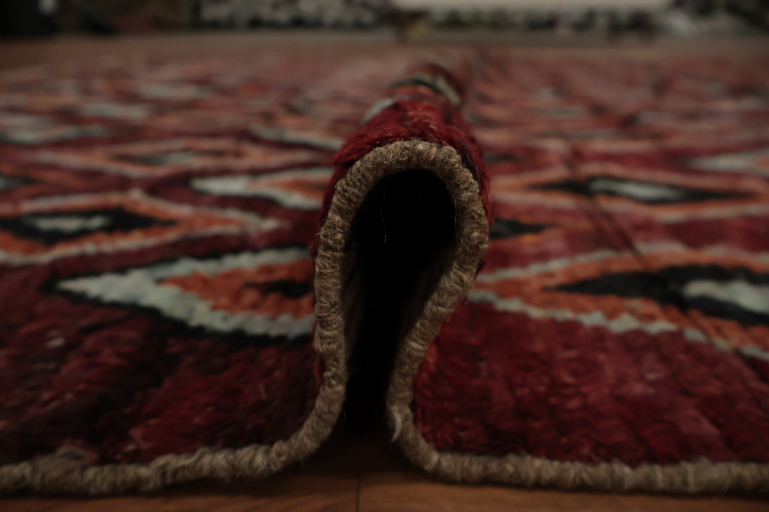 Artfully Designed Diamond Style Moroccan Wool Area Rug 7x10