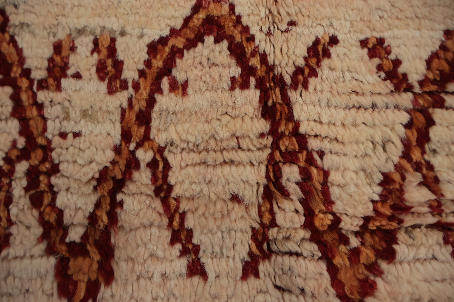 Geometric Red Moroccan Area Rug 7x10