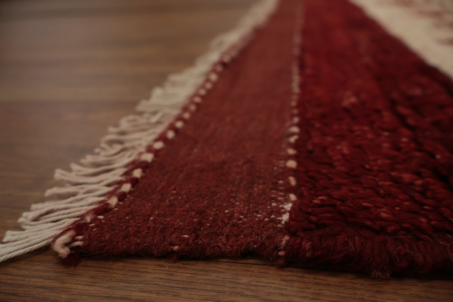 Geometric Red Moroccan Area Rug 7x10