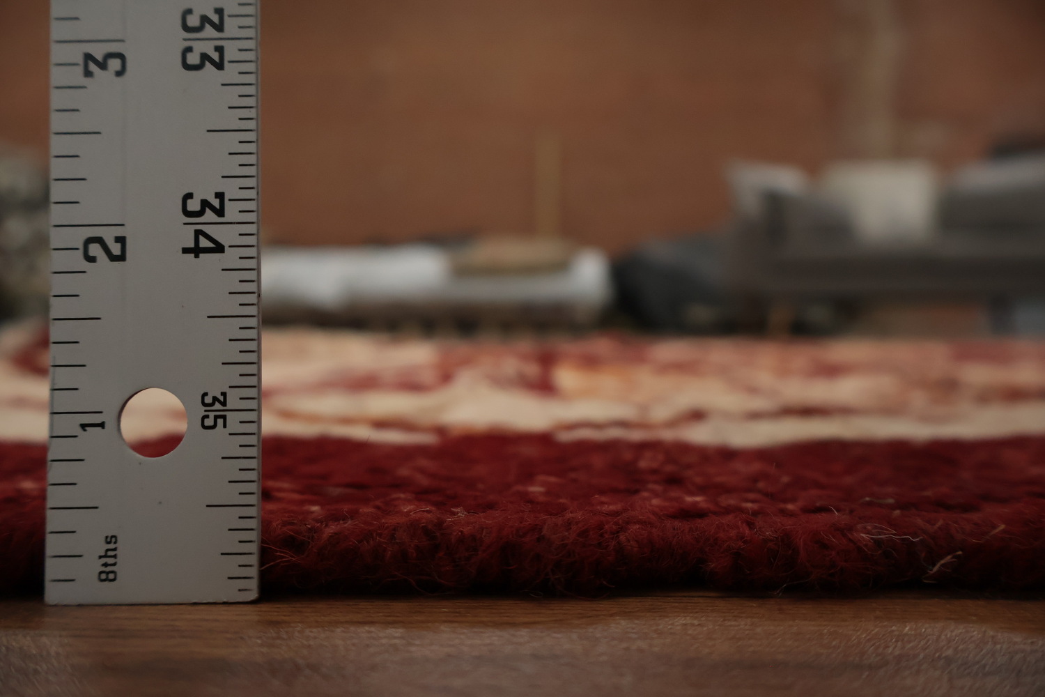 Geometric Red Moroccan Area Rug 7x10