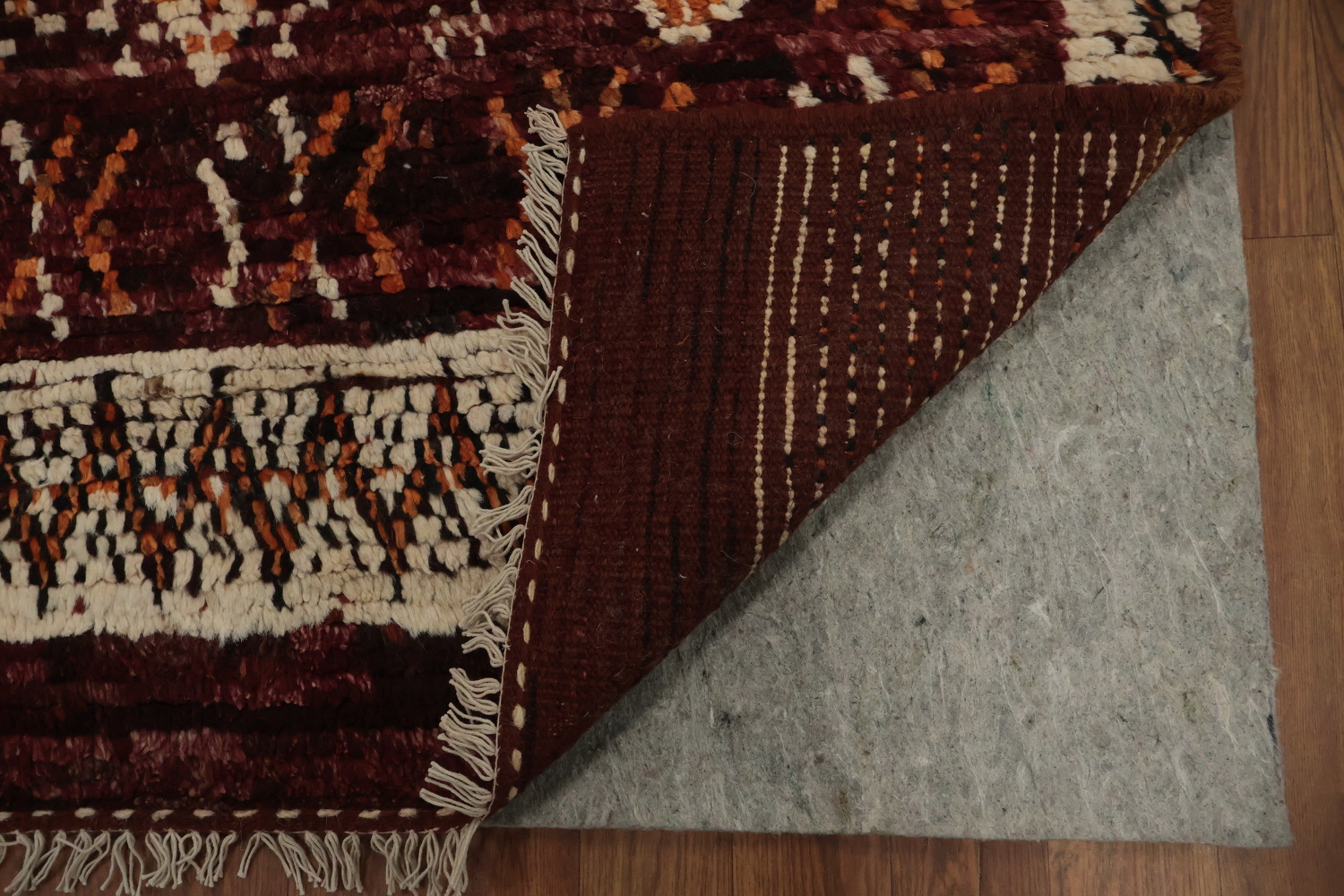 Bohemian Charm Diamond Moroccan Wool Area Rug 7x10