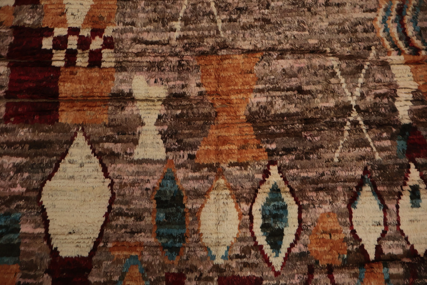 Bold Style Multicolored Geometric Moroccan Area Rug 6x8