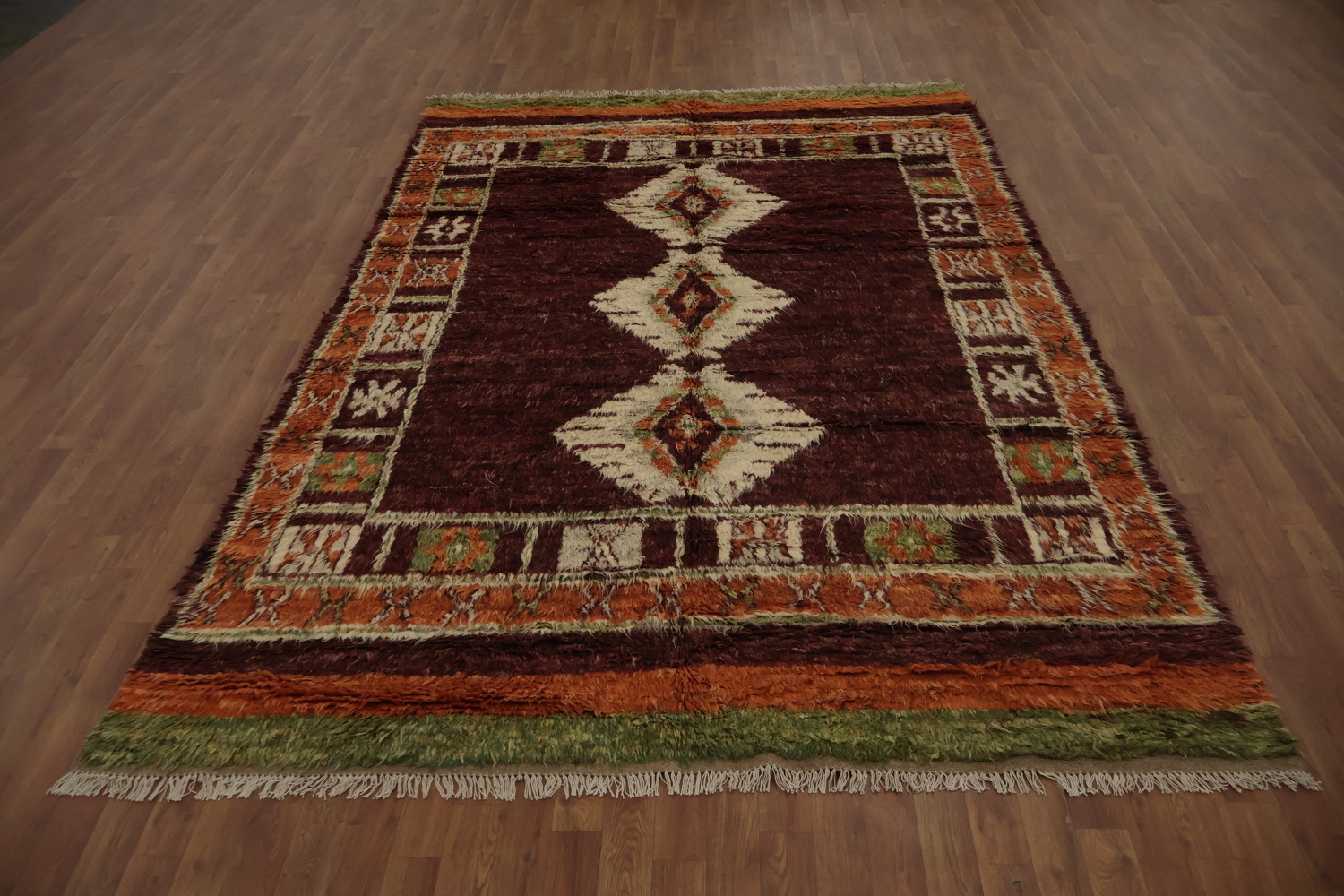 Tribal Berber Moroccan Oriental Area Rug 7x10