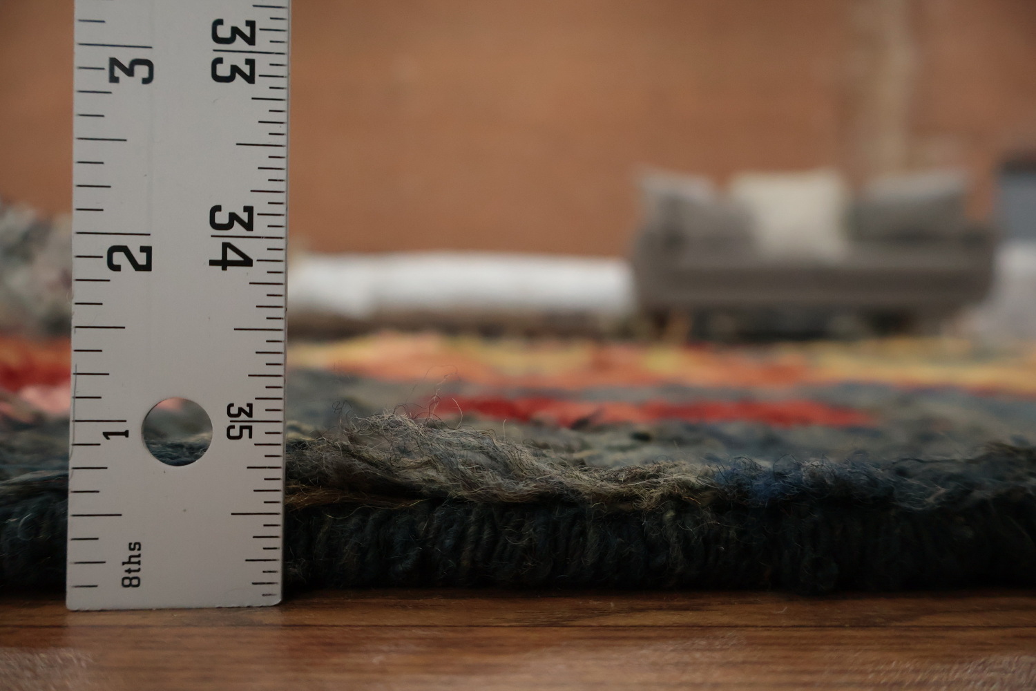 Checkered Moroccan Berber Area Rug 6x10