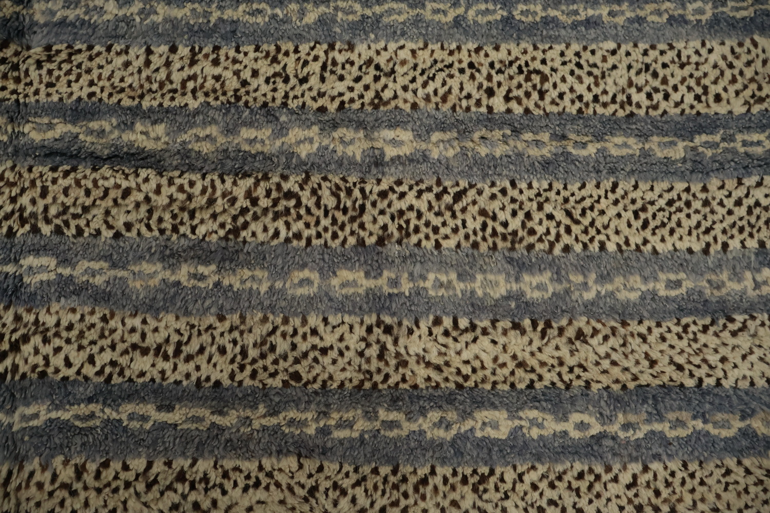 Striped Wool Moroccan Area Rug 6x8