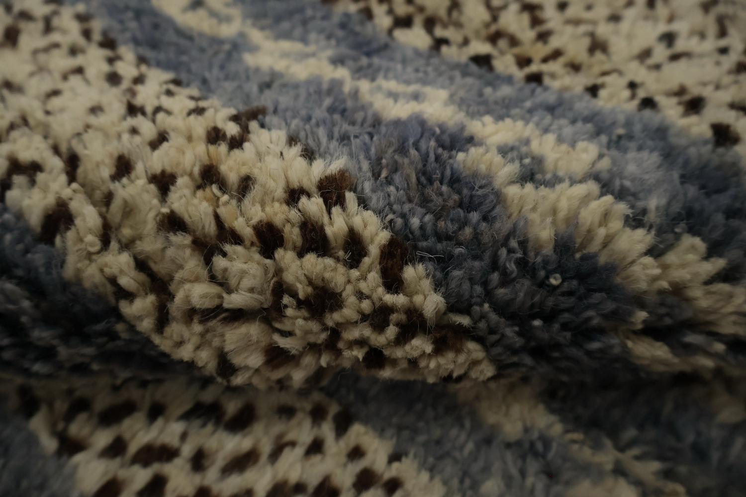 Striped Wool Moroccan Area Rug 6x8
