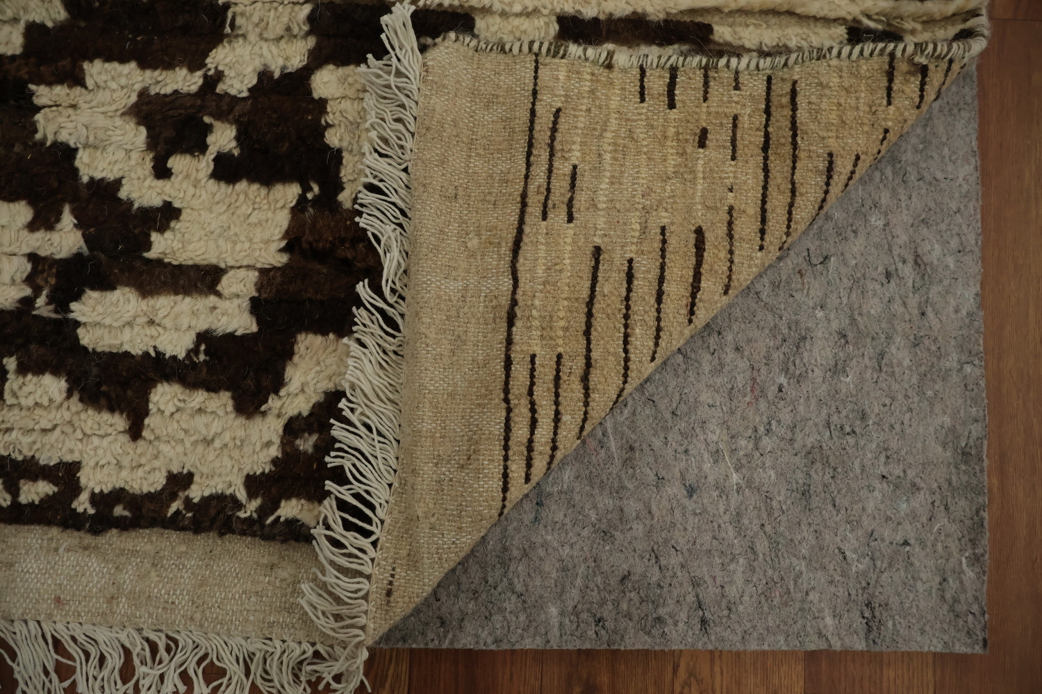 Cultural Flair Authentic Earth-Toned Moroccan Area Rug 6x8