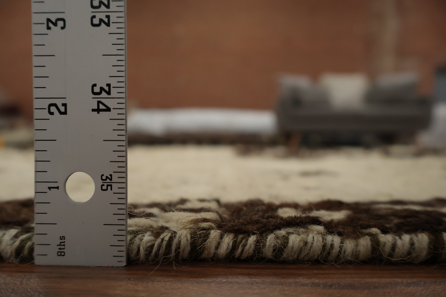 Cultural Flair Authentic Earth-Toned Moroccan Area Rug 6x8