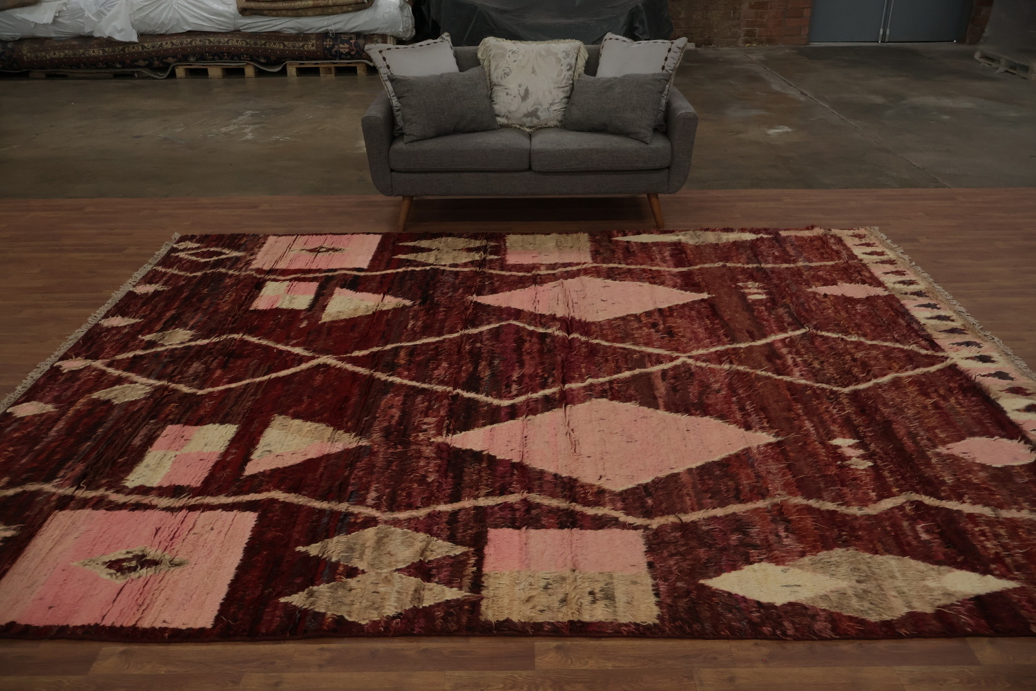 Bohemian Moroccan Area Rug 9x12 Perfect for Cozy Living Spaces