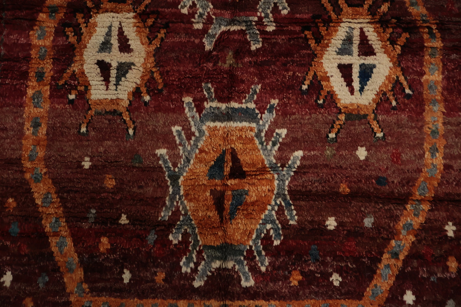 Geometric Moroccan Wool Area Rug 6x8