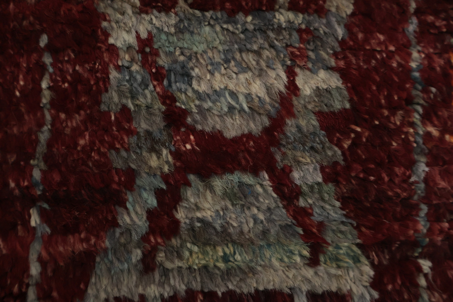 Geometric Moroccan Wool Area Rug 6x8