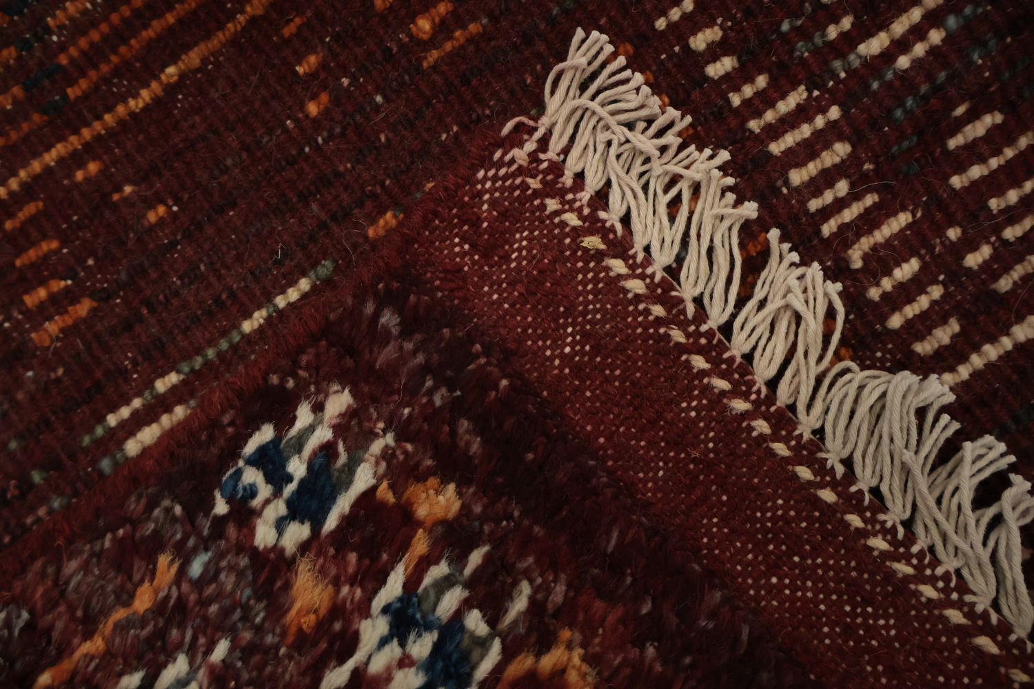 Geometric Moroccan Wool Area Rug 6x8