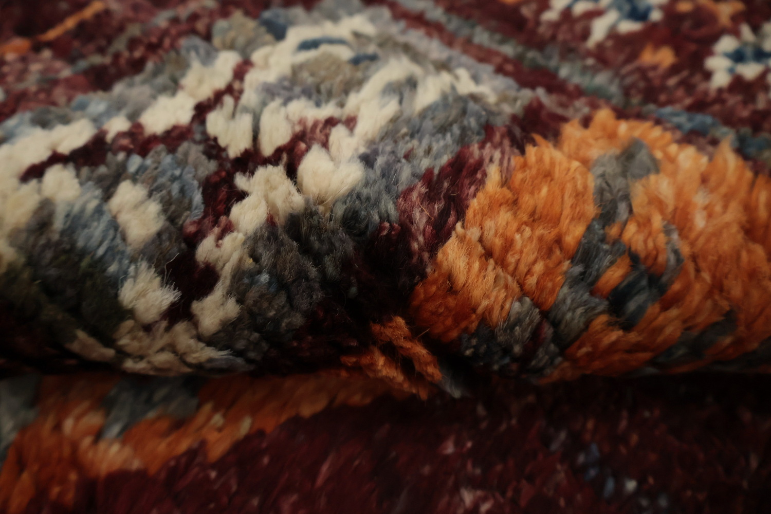 Geometric Moroccan Wool Area Rug 6x8