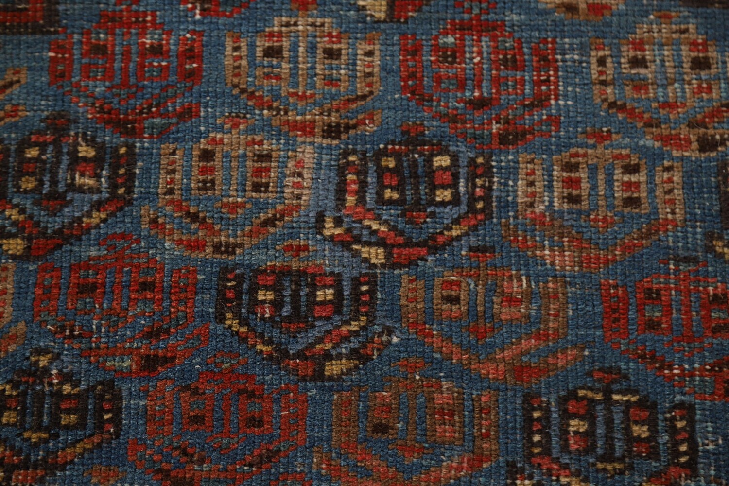 Pre-1900 Antique Heriz Bakhshayesh Vegetable Dye Persian Rug 10x15