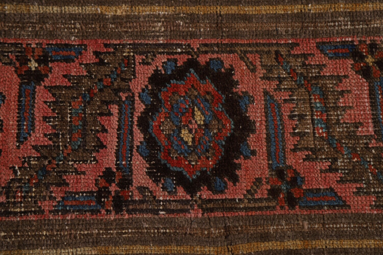 Pre-1900 Antique Heriz Bakhshayesh Vegetable Dye Persian Rug 10x15