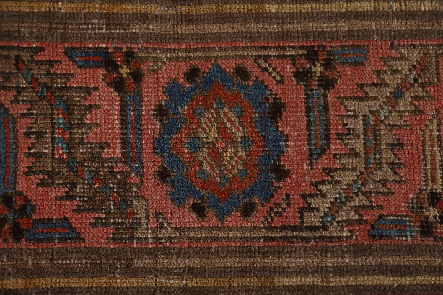 Pre-1900 Antique Heriz Bakhshayesh Vegetable Dye Persian Rug 10x15