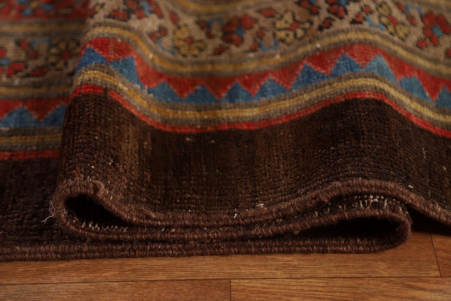 Pre-1900 Antique Heriz Bakhshayesh Vegetable Dye Persian Rug 10x15