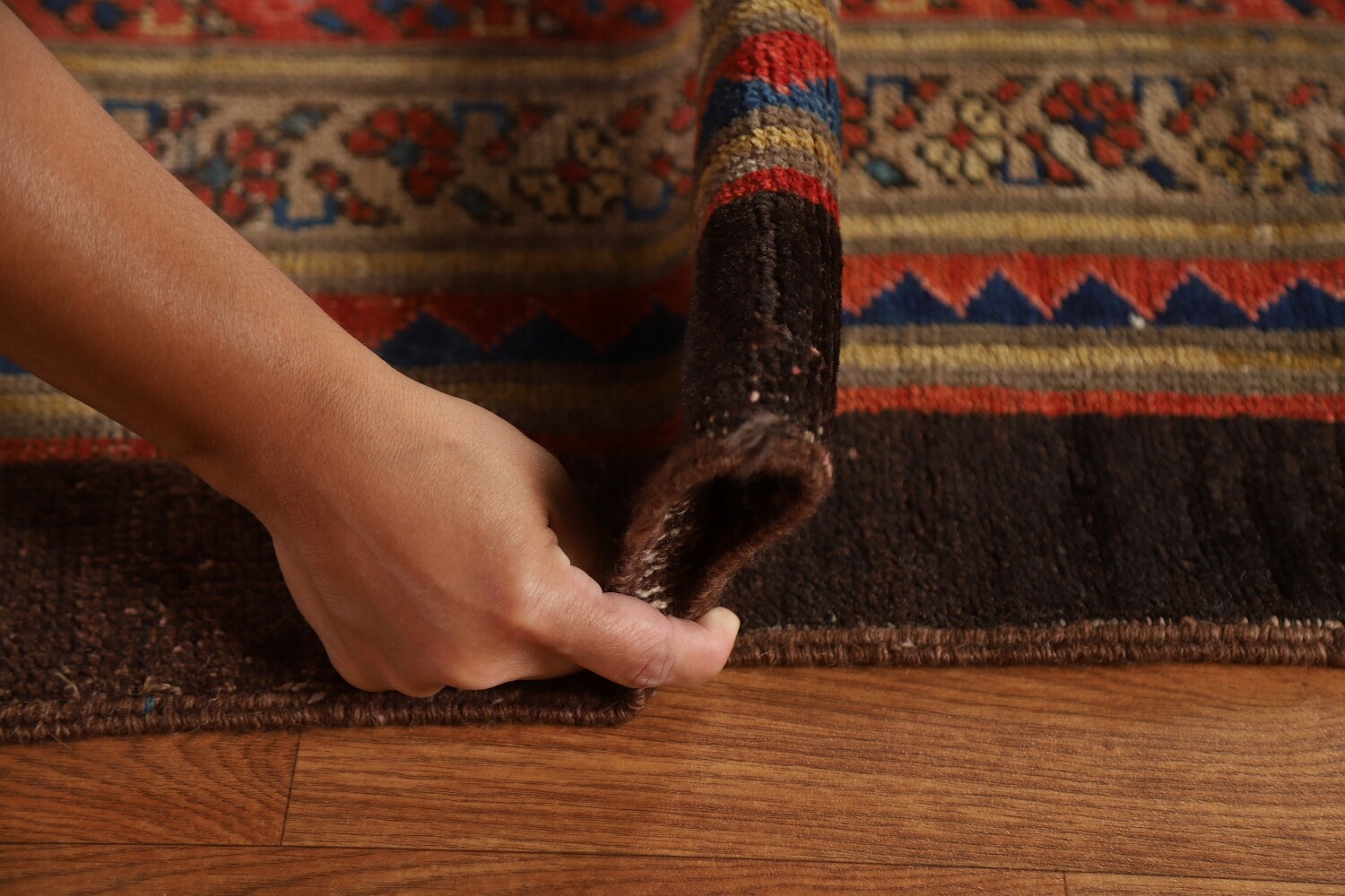 Pre-1900 Antique Heriz Bakhshayesh Vegetable Dye Persian Rug 10x15