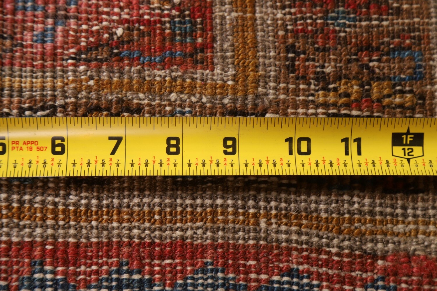 Pre-1900 Antique Heriz Bakhshayesh Vegetable Dye Persian Rug 10x15