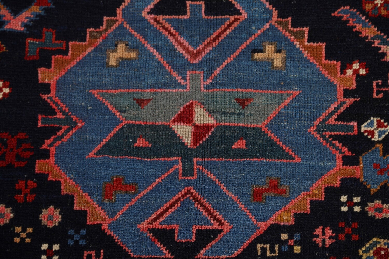 Pre-1900 Antique Caucasian Vegetable Dye Area Rug 4x6