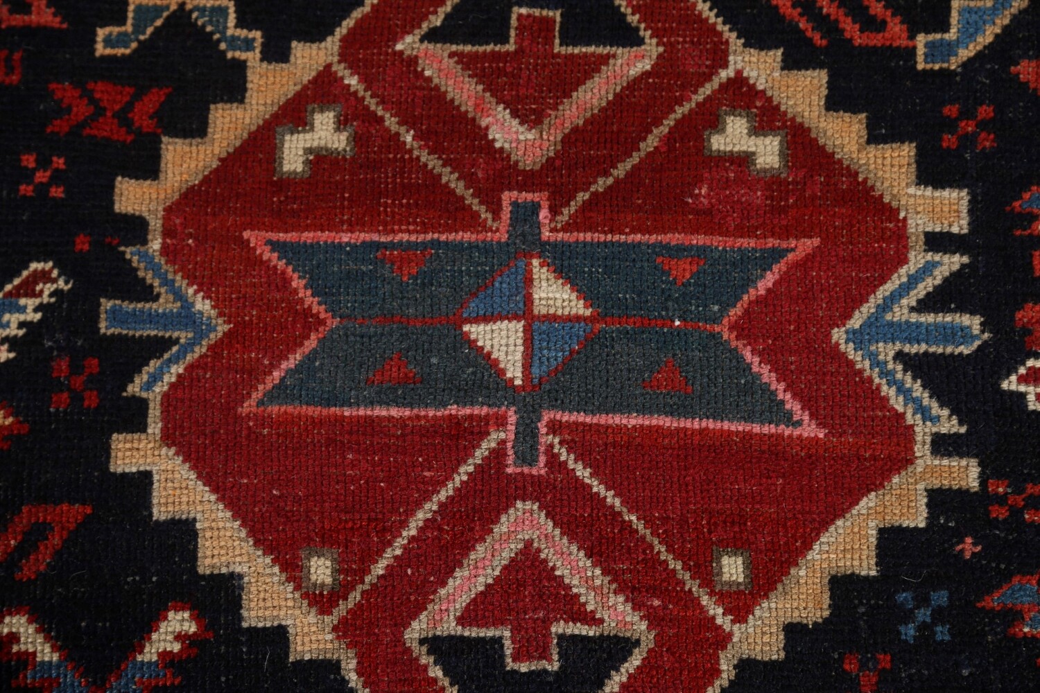 Pre-1900 Antique Caucasian Vegetable Dye Area Rug 4x6