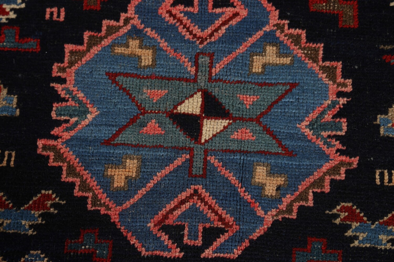 Pre-1900 Antique Caucasian Vegetable Dye Area Rug 4x6