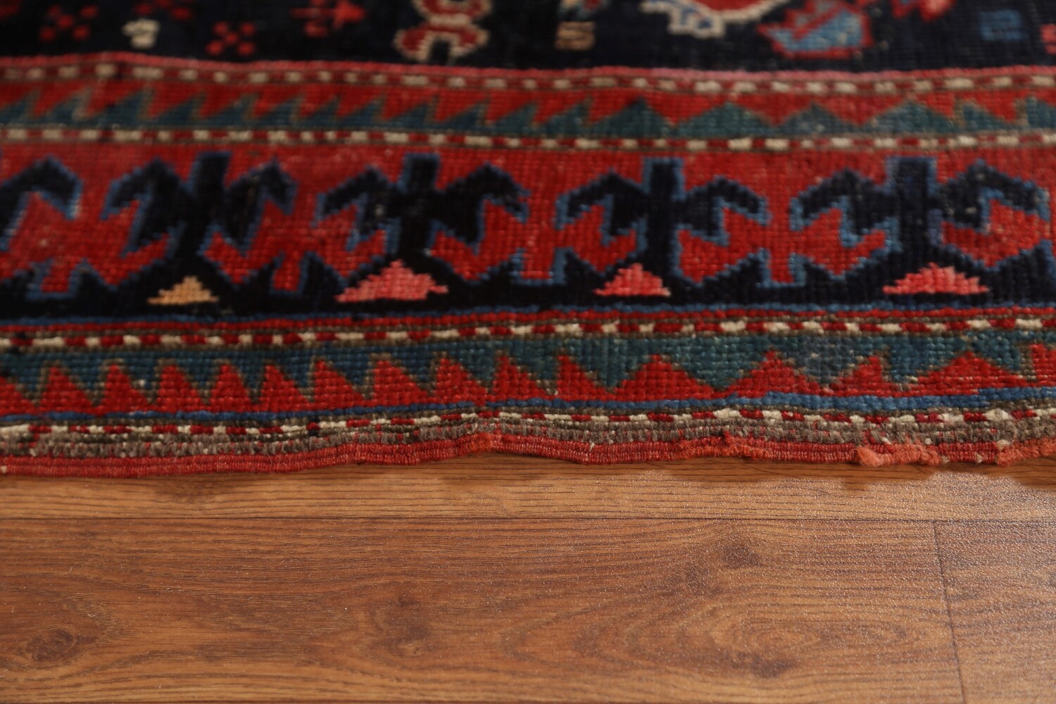 Pre-1900 Antique Caucasian Vegetable Dye Area Rug 4x6